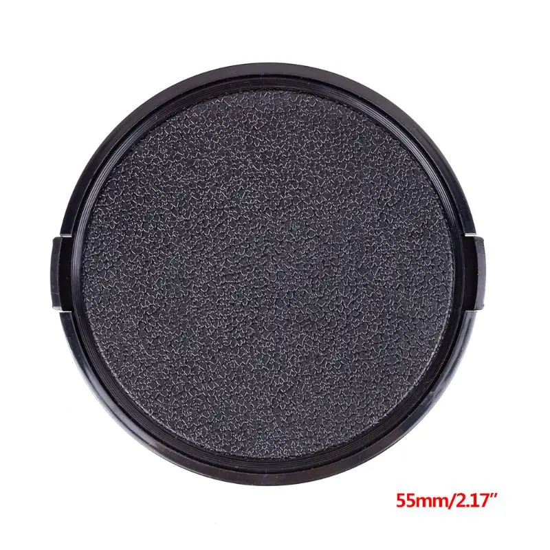 

55MM Universal Plastic Snap-on Front Lens Cap Protective Cover for Sony Canon Nikon Pentax DSLR Camera Filter Accessories