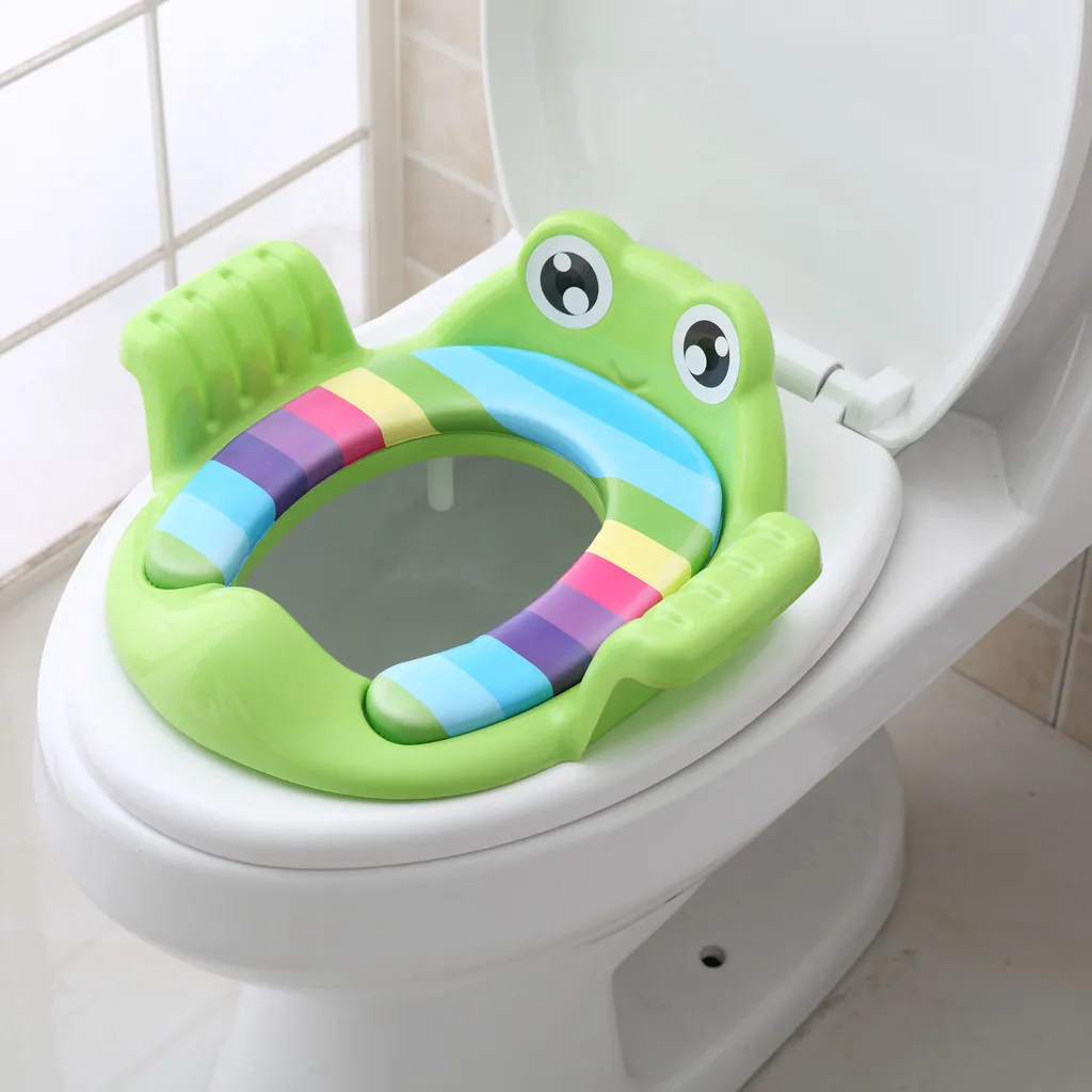 Reusable Kids Toddler Folding Travel Toilet Potty Seat Pad Chair Cushion Mat 