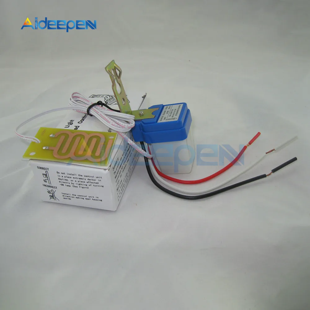Дождевая вода Сенсор выключатель AC/DC 12V AC 110V 220 dc-двигатель, напряжение 90-265V AC 10A реле за запозданиевремени Управление 50/60Hz 3 провода мини автоматический переключатель ВКЛ-ВЫКЛ