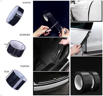 

Universal car Accessories stickers anti-stepping carbon fiber bumper for Lexus LS460 LF-Ch LF-A IS-F LF-Xh