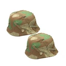 2 шт. Repro Второй мировой войны немецкий M35 M40 M42 Камуфляжный двусторонний шлем крышка Splinter Camo