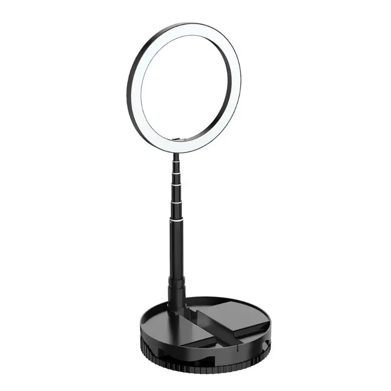 

High-quality Ring Telescopic Desktop LED Fill Light Bracket Stand Holder for Live Streaming