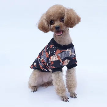 Camouflage Dog Shirt Summer Small Dog Clothes Chihuahua Tshirt Breathable Puppy Vest York shire Terrier Pet Clothes 3