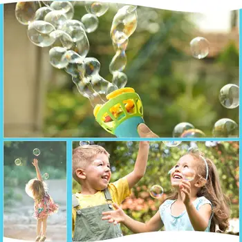 

Kids Magic Bubble Blower Gun Summer Funny Bubble Maker Machine Mini Fan Cool Outdoor Toys Gift for Girls Boys Kids Adults