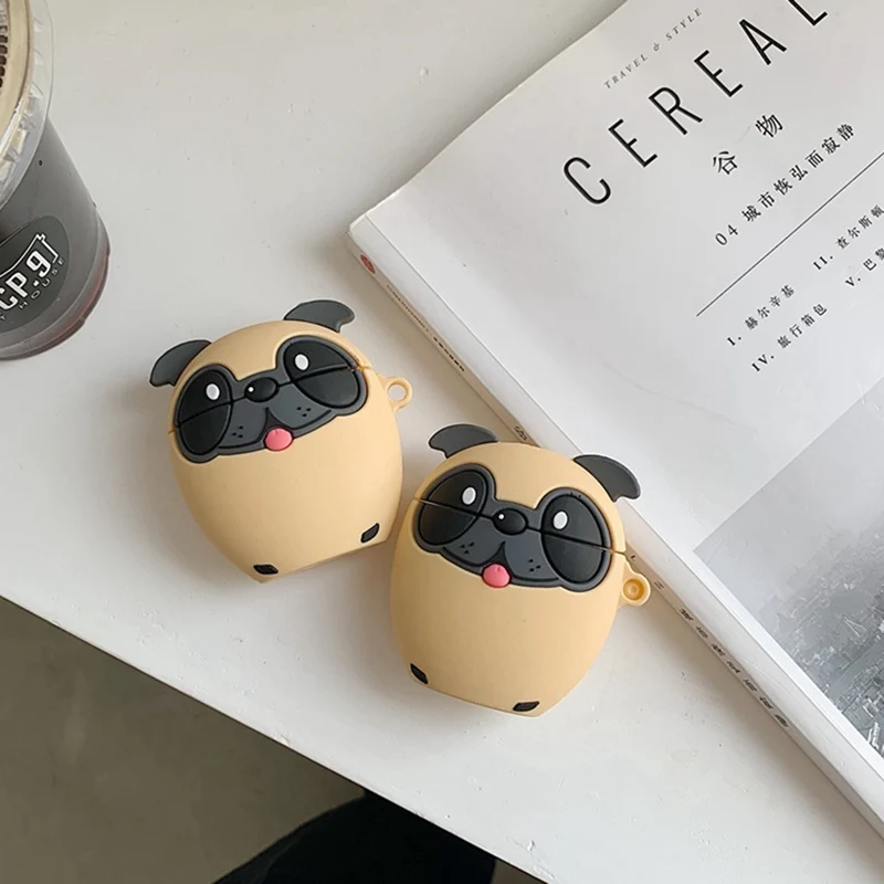Чехол для AirPods милые Мультяшные чехлы наушников с собакой Airpods 1/2 Прекрасный