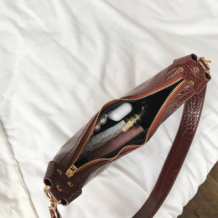 MJ Модные женские седельные сумки из змеиной кожи, роскошные дизайнерские полукруглые сумки через плечо, брендовая новая сумка из искусственной кожи с широким ремешком на плечо