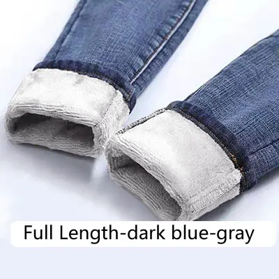 Зимние джинсы женские корейские с высокой талией плюс вельветовые обтягивающие джинсы женские новые джинсовые уличные толстые теплые зимние штаны - Цвет: 990606