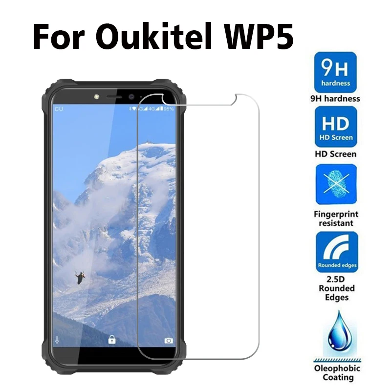 Закаленное стекло для Oukitel WP5 2 шт. защитная пленка из закаленного стекла