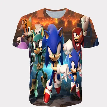 

Cartoon Boys T Shirt Kids Sonic the Hedgehog Tshirt Lovely T-Shirts for Girls Child T-Shirts Children Clothing 2020 Tee Tops