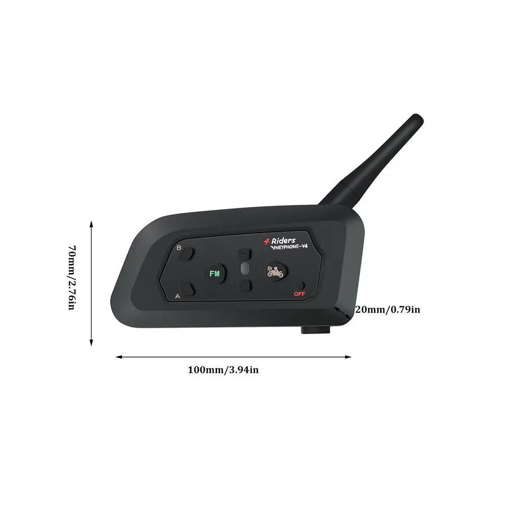 Для переносного приемо-передатчика V4 дуплексный шлем для переносного приемо-передатчика Bluetooth гарнитура Беспроводной домофон