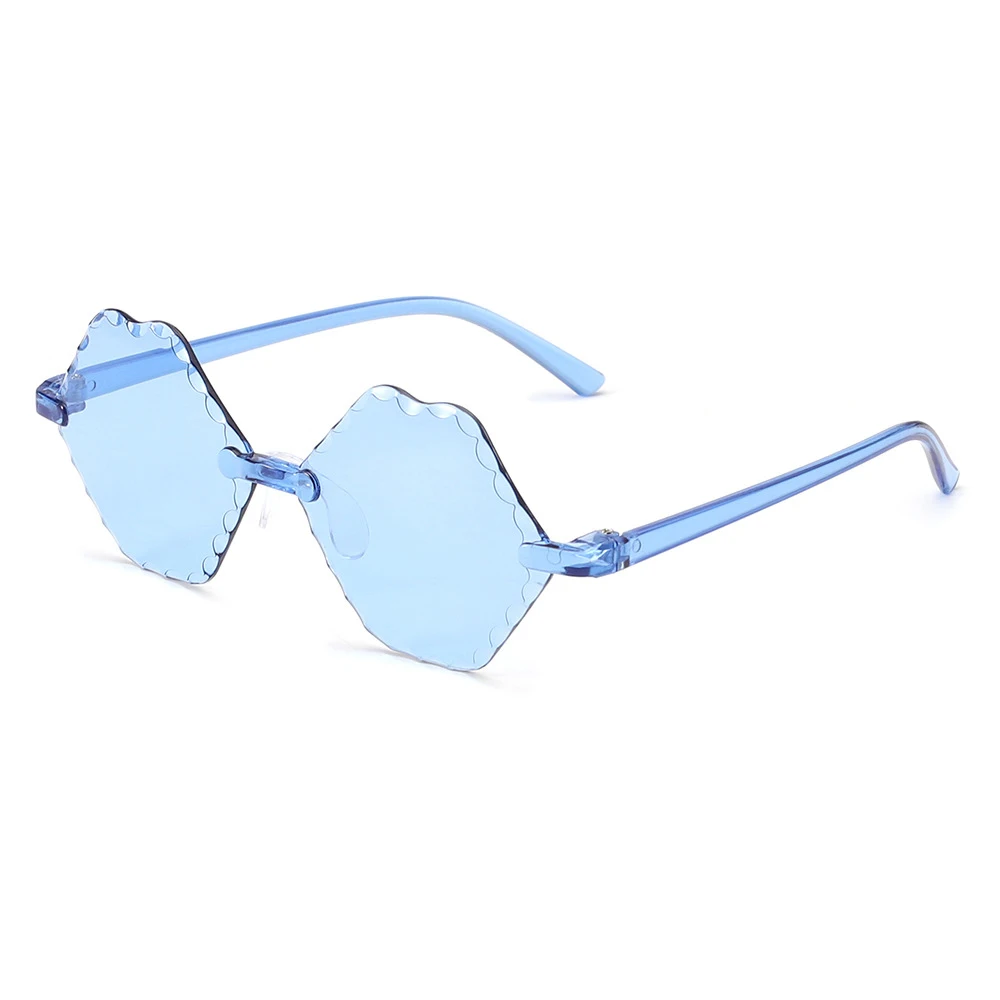 Fashion rimless Kids Sunglasses Boys Girls lips Sun Glasses UV Protection Classic Children Eyewear Lentes De Sol Gafas