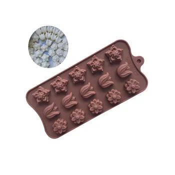 

15 holes and 3 groups of tulips silicone chocolate mold, silicone cake mold