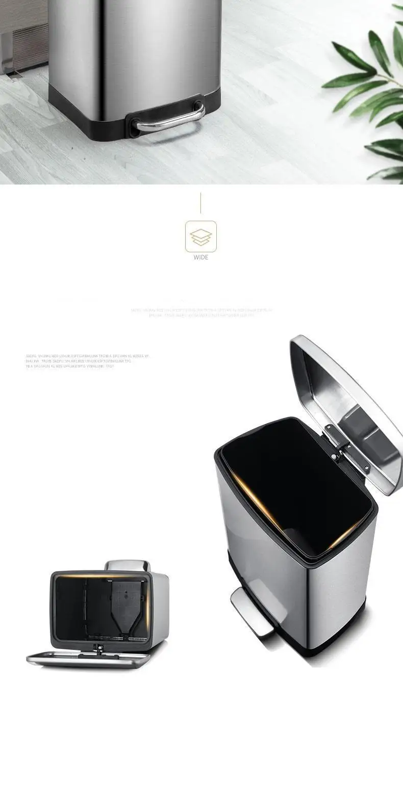 Trashcan Cubo Basura Reciclaje Lixeira De Banheiro кухня Papelera Habitacion мусорная корзина с педалью переработка Poubelle мусорное ведро