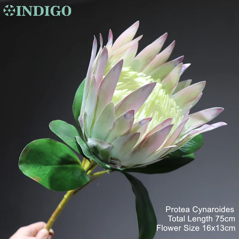 Дизайн Индиго-розовый протеа Cynaroides Clematis Рождественская Цветочная композиция искусственный цветок украшение стола