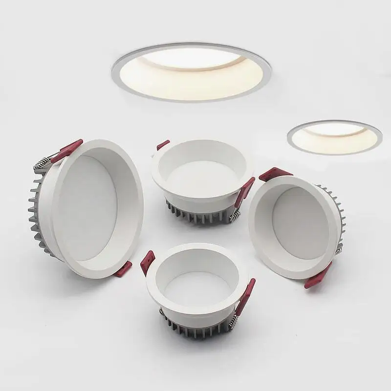 flush mount ceiling light Dimmable Recessed Anti Glare LED Downlights 9W/12W/15W/20W LED Ceiling Spot Lights AC85~265V Background Lamps Indoor Lighting flush mount ceiling light