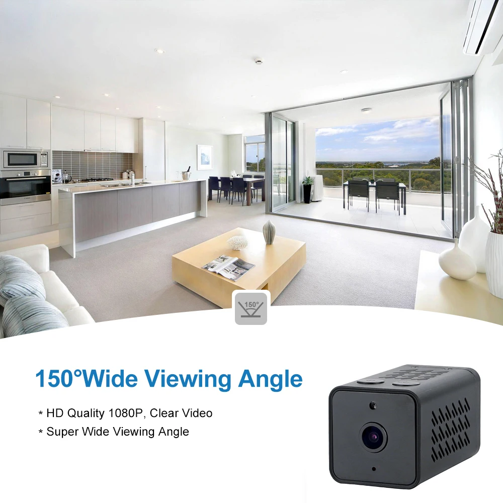 2000 мАч WJ11 Wifi мини камера 1080P ночное видение Магнитная экшн беспроводная IP
