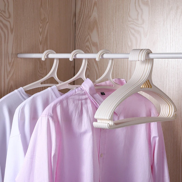 10Db/Csomagolás Műanyag Fogasok Antiskid Nem Jelöléssel Ellátott Szárító Ruhák Felnőtt És Gyermekek Tároló Ruhadarabok Számára - Image 2