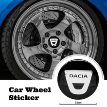 

4Pcs Car Styling Tire Wheel Center Hub Cap Stickers Metal Emblem 3D Decal For Dacia Duster Logan Sandero 2 Mcv MK2 Accessories