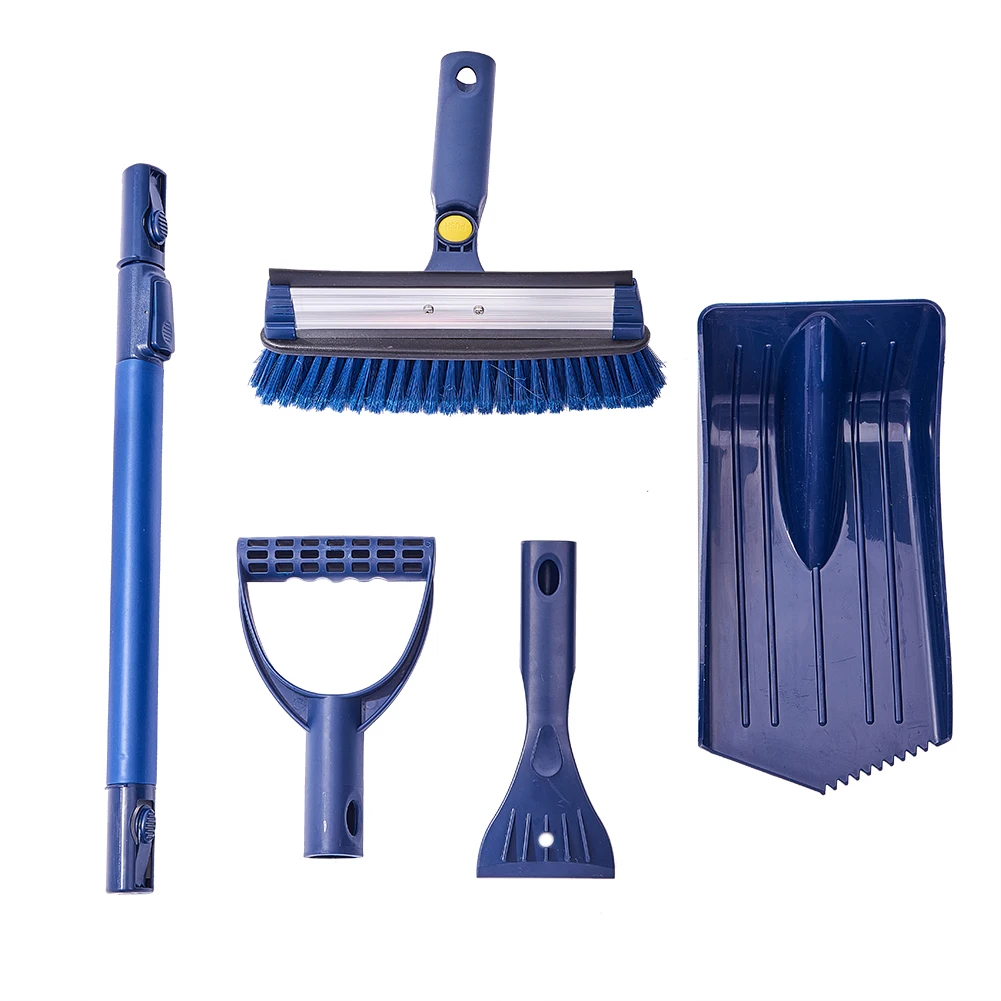 4 in 1 Detachable Snow Brush Ice Frost Scraper Set Scraping Car ABS Shovel Removal Tool Telescopic Bar Handle | Автомобили и