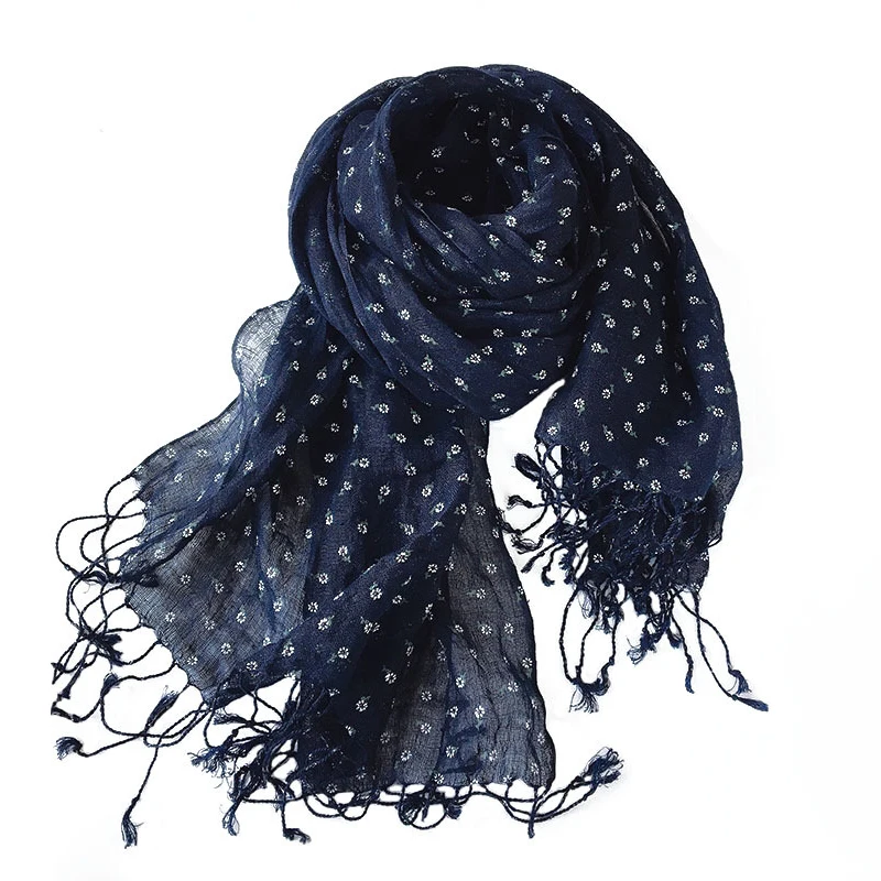 

Women Scarf Linen Wraps Accessory Summer Spring Long Breathable Gift For Lady