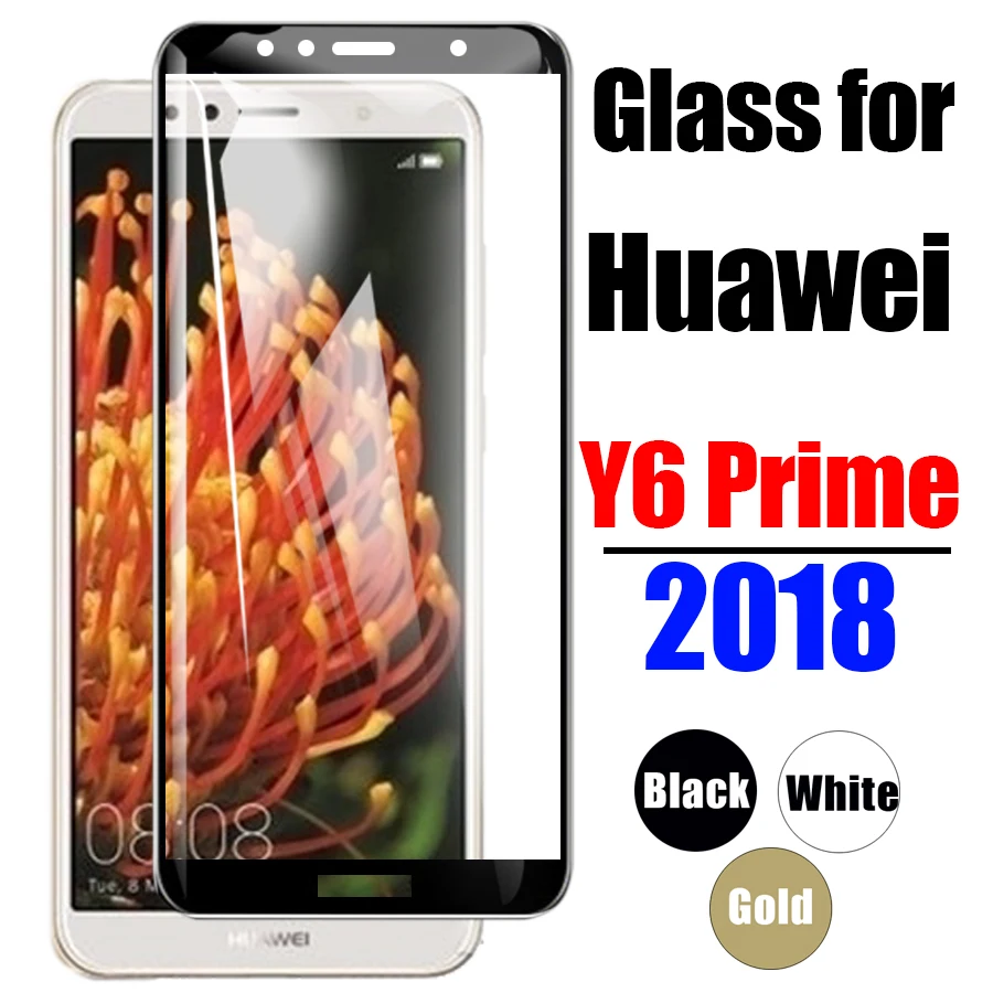 Защита экрана для huawei y6 prime 2018 huaweii huawey закаленное стекло защитная пленка huavei y glas