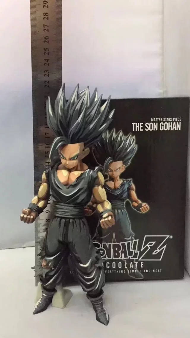 

Dragon Ball MSP Chocolate Cartoon Version of Gohan Black And White with Pattern Stealth Battle Damage Boxed Garage Kit