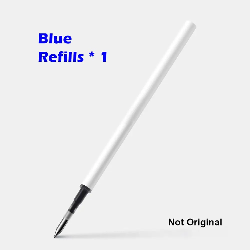 Xiao mi jia Оригинальное чернильное перо mi Pen 9,5 мм ручка для подписи PREMEC гладкая швейцарская заправка mi Kuni японские чернила(черный/синий) лучший подарок - Цвет: Blue refill 1 Piece