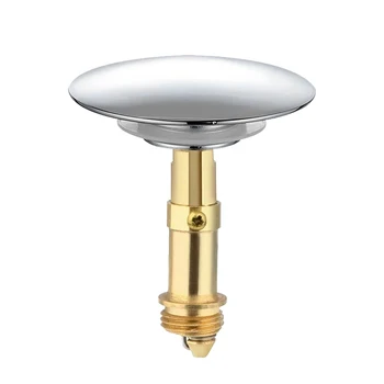 

Chrome Easy Pop Up Basin Waste Bathroom Sink Push Button Click Clack Plug Bolt