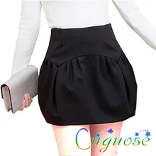 Корейская тонкая сексуальная винтажная ретро модная черная Женская мини-юбка с высокой талией, короткая юбка с поясом
