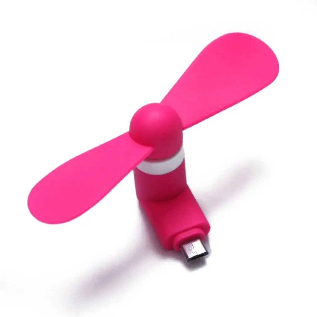 

Travel Mini Fan USB CellPhone Portable Mute Cooling Cooler for Android Cell Mobile Phone Cool Micro 5V 1W Fans Low Voice
