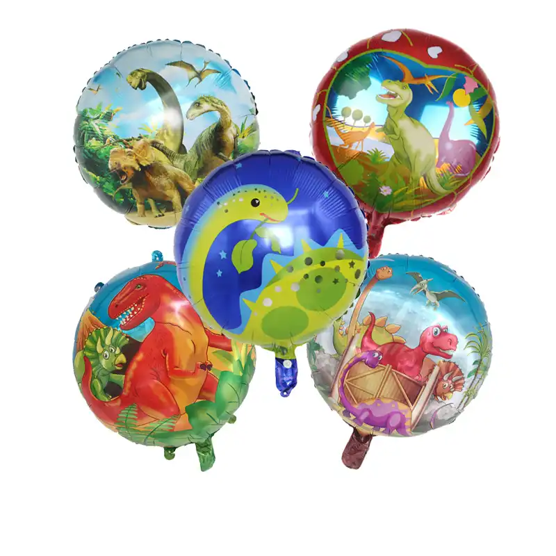 1 Pieces 18 Pouces Dessin Anime Animal Dinosaure Ballon Joyeux Anniversaire Feuille Ballon Garcon Fille Jouet Ballon Decoration Fournitures Aliexpress