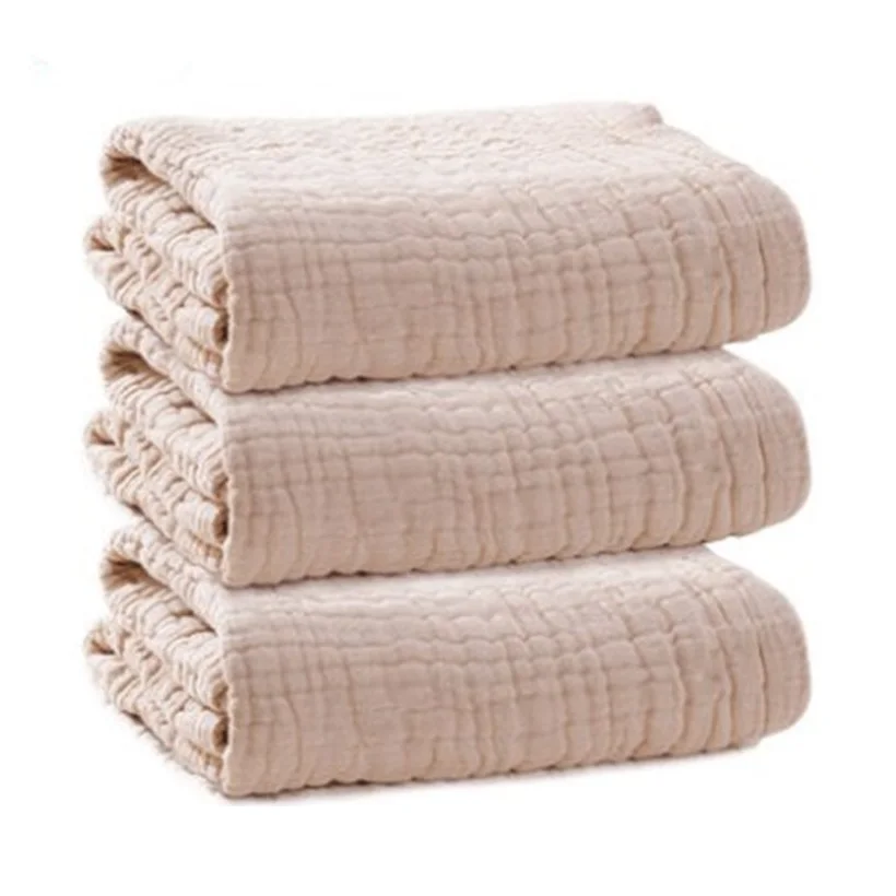 Newborn Organic Cotton Blanket Baby 6-Layers Gauze Bath Towel Infant Boys Girls Natural Muslim Wrap Swaddle Bebe Hold Wraps 45