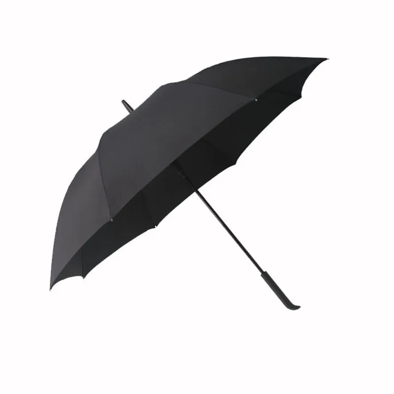 

Automatic Straight Bone shang wu san Strong Wind Korean Style Simple Hipster Style Long Umbrella Can Be Printed Logo Gift Rain O