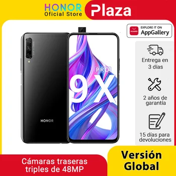 Перейти на Алиэкспресс и купить Глобальная версия Honor 9X Pro смартфон Kirin 810 6 ГБ 256 6,59 ''Full Экран 48MP тройной задней камер мобильных телефонов 4000 мАч
