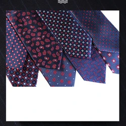 New Men's Formal Tie Polyester Silk Arrow-shaped Thread Small Flower Ties Men Necktie Narrow Collar Casual Tie Accessories LD09