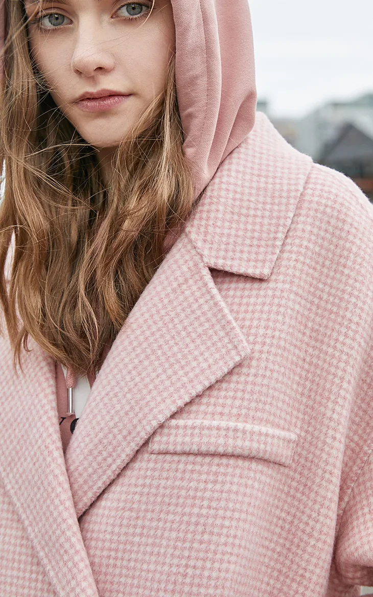 Vero Moda новое Шерстяное приталенное шерстяное пальто с воротником | 319427513