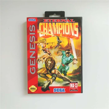 

Eternal Champions - USA Cover With Retail Box 16 Bit MD Game Card for Sega Megadrive Genesis Video Game Console