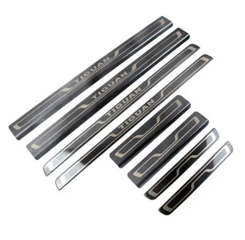 

stainless steel door bright door sill car accessories Tiguan MK2 For Volkswagen Tiguan 2017-2019 door car stickers Tiguan MK2