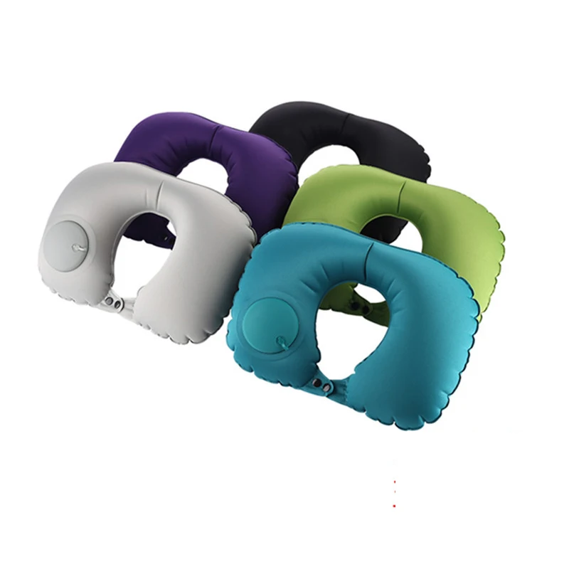 

U-Shape Neck Pillow Inflatable Pillow Air Travel Pillow Protect Cervical Vertebra Comfort Orthopedic Pillow Flight Pillow