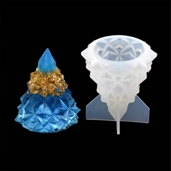 

Silicone Mold DIY Light Holder Christmas Tree Bedroom Lamp Container Molds Epoxy Resin Handmade Crafts Charms Jewelry Making