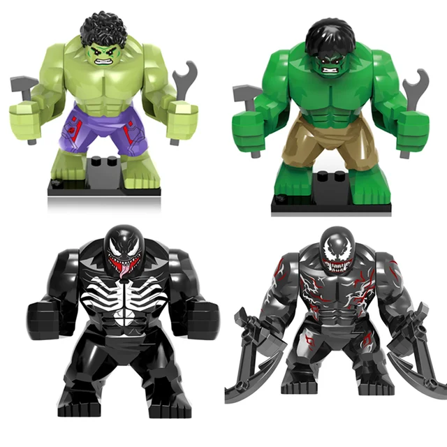 Big Decool Thanos Large Anti Venom Riot Carnage Green Lantern Hulk Buster Goblin Thing Building Block Figures Toy For children 1
