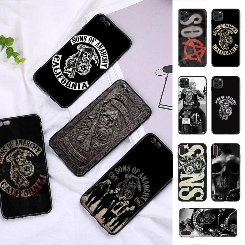 American TV Sons of Anarchy Phone Case for iphone 13 8 7 6 6S Plus X 5S SE 2020 XR 11 12 pro XS MAX best case for iphone 13 pro max