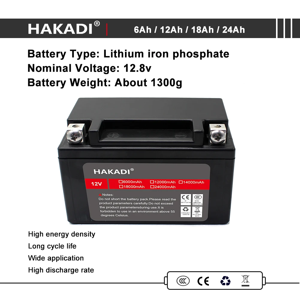Bateria com 4s Bms para o Carro Hakadi 24ah Lifepo4 Lítio Ferro Fosfato 40a Equilíbrio Brinquedos Pulverizadores Elétricos 12v 6ah 12ah 18ah - Image 4
