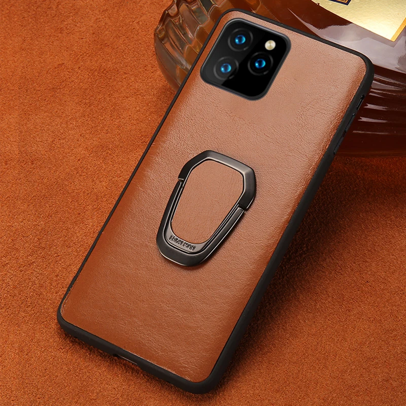 

Роскошный Магнитный чехол LANGSIDI для Iphone 11 12 13 pro max xr x 7 plus, чехлы из натуральной кожи с держателем для iphone 12 pro max