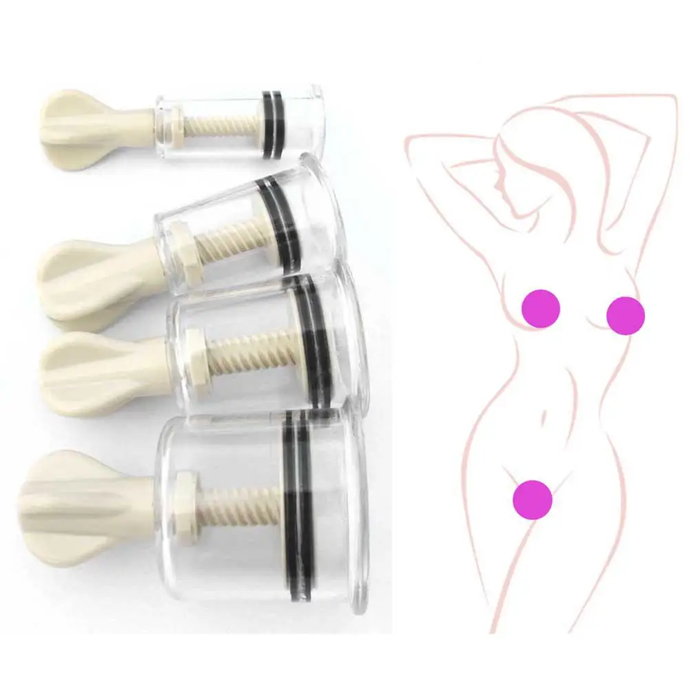 6 Sizes Breast Massage Breast Nipple Sucker Breast Acupressure Massage Therapy Tool