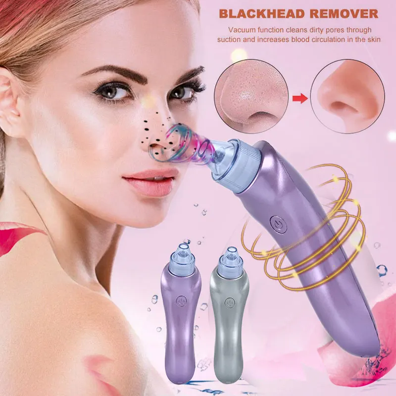 Blackhead Acne Removal Vacuum Suction Face Cleaner Pore Cleaning Machine Skin Care Pimple Remover Facial Cleansing Beauty Tools | Красота и