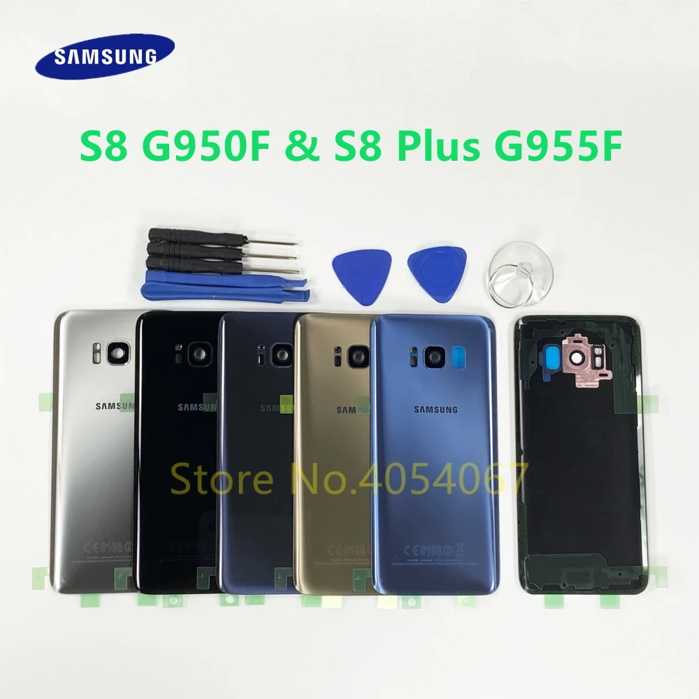 Задняя панель корпуса батарейного отсека стеклянная задняя крышка для Samsung Galaxy S8