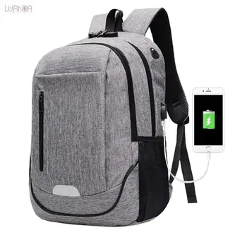 

Backpack For Teenage Fashion Brand Oxford Designer USB Charging External Business Backbag Anti-theft Men Laptop Bag Backpacks
