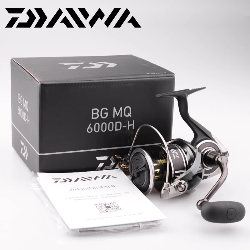 New 2021 DAIWA BG MQ Spinning Fishing Reel 2500D-H-18000 Gear Ratio 5.7:1  Max Drag12kg 6BB Metal Spool Waterproof Reels Fishing