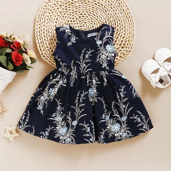 

2020 Summer Girls' Sleeveless Dress Printing Fashion Baby Wear